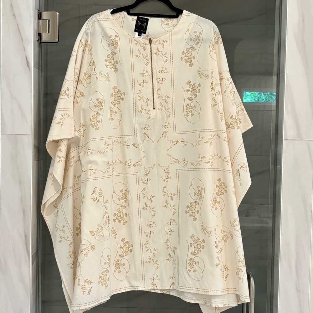 Billy Reid Cream and Gold Fabric